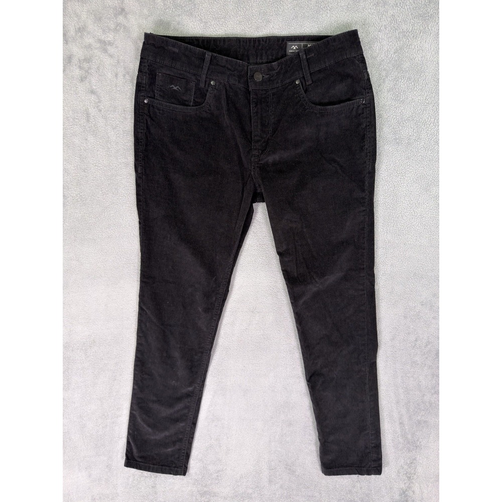 Mufti Airborne Pants Mens 32x28 Black Corduroy‎ Ankle Length Regular Fit Stretch